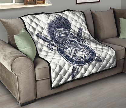 Ancient Spartan Print Quilt