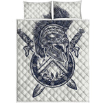 Ancient Spartan Print Quilt Bed Set