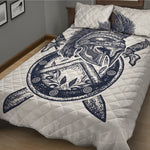 Ancient Spartan Print Quilt Bed Set