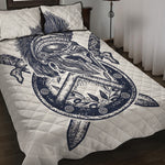 Ancient Spartan Print Quilt Bed Set