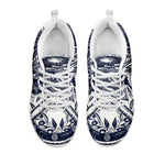 Ancient Spartan Print White Sneakers