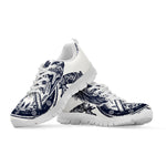 Ancient Spartan Print White Sneakers