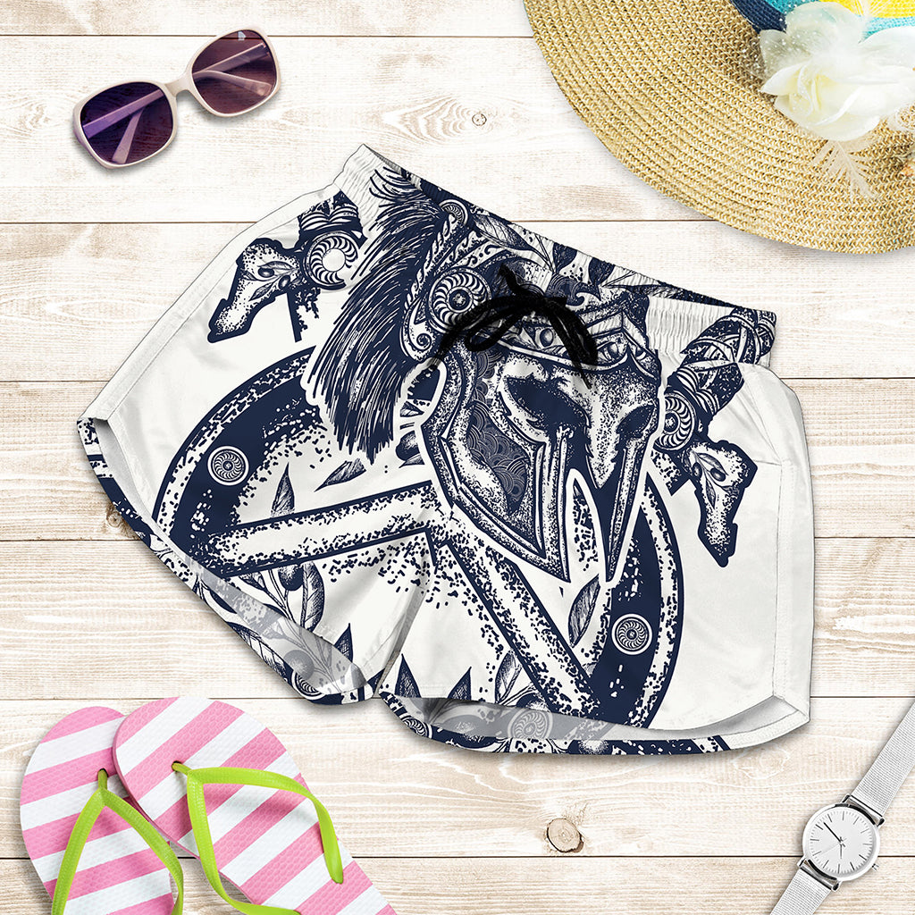 Ancient Spartan Print Women's Shorts
