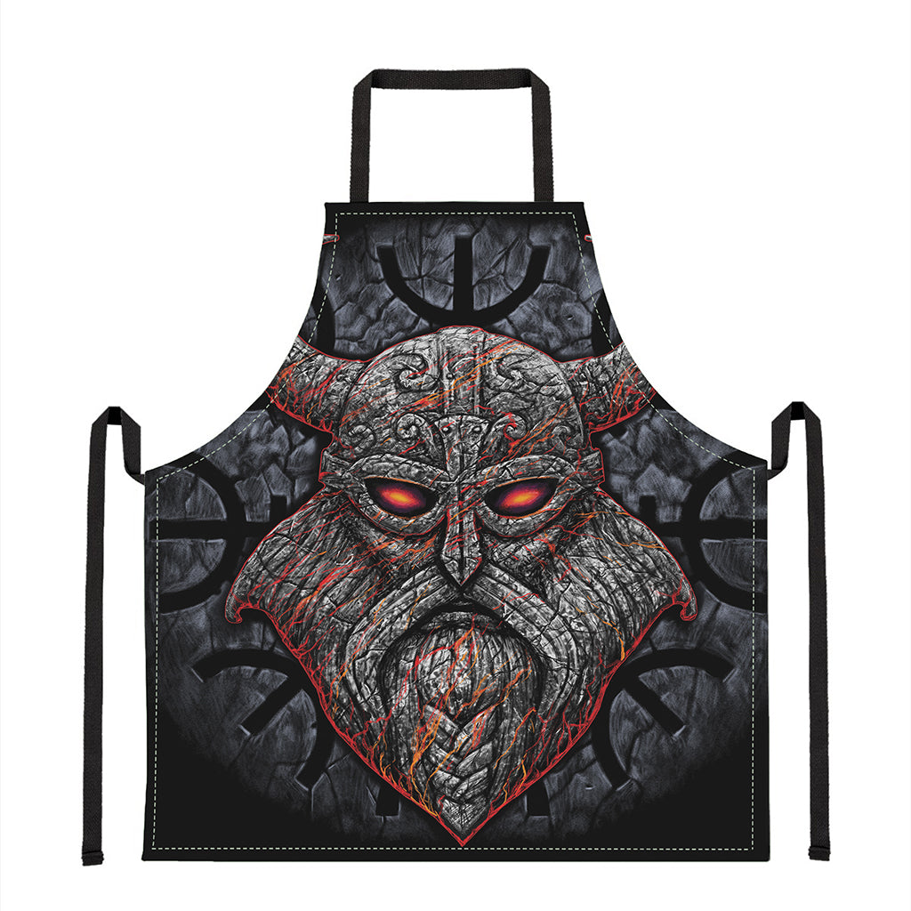 Ancient Viking Norse God Odin Print Apron