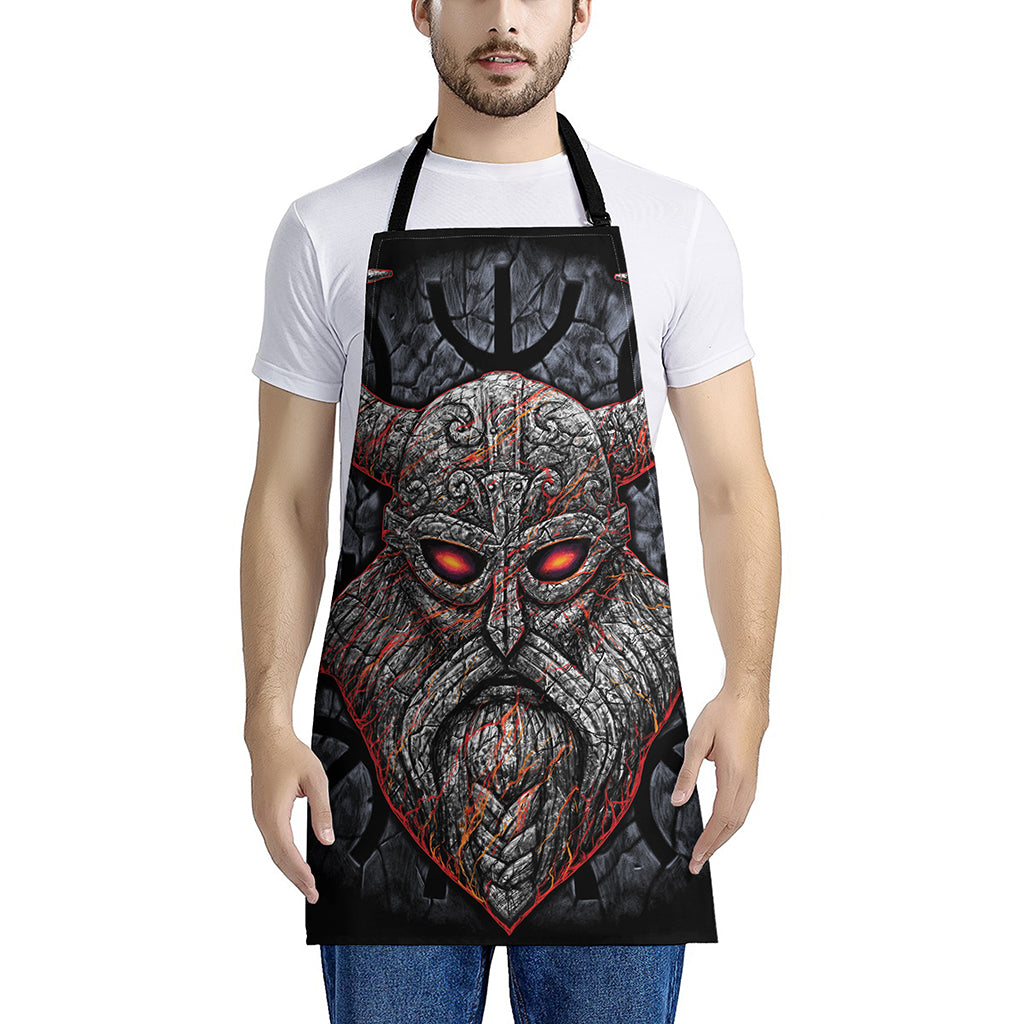 Ancient Viking Norse God Odin Print Apron