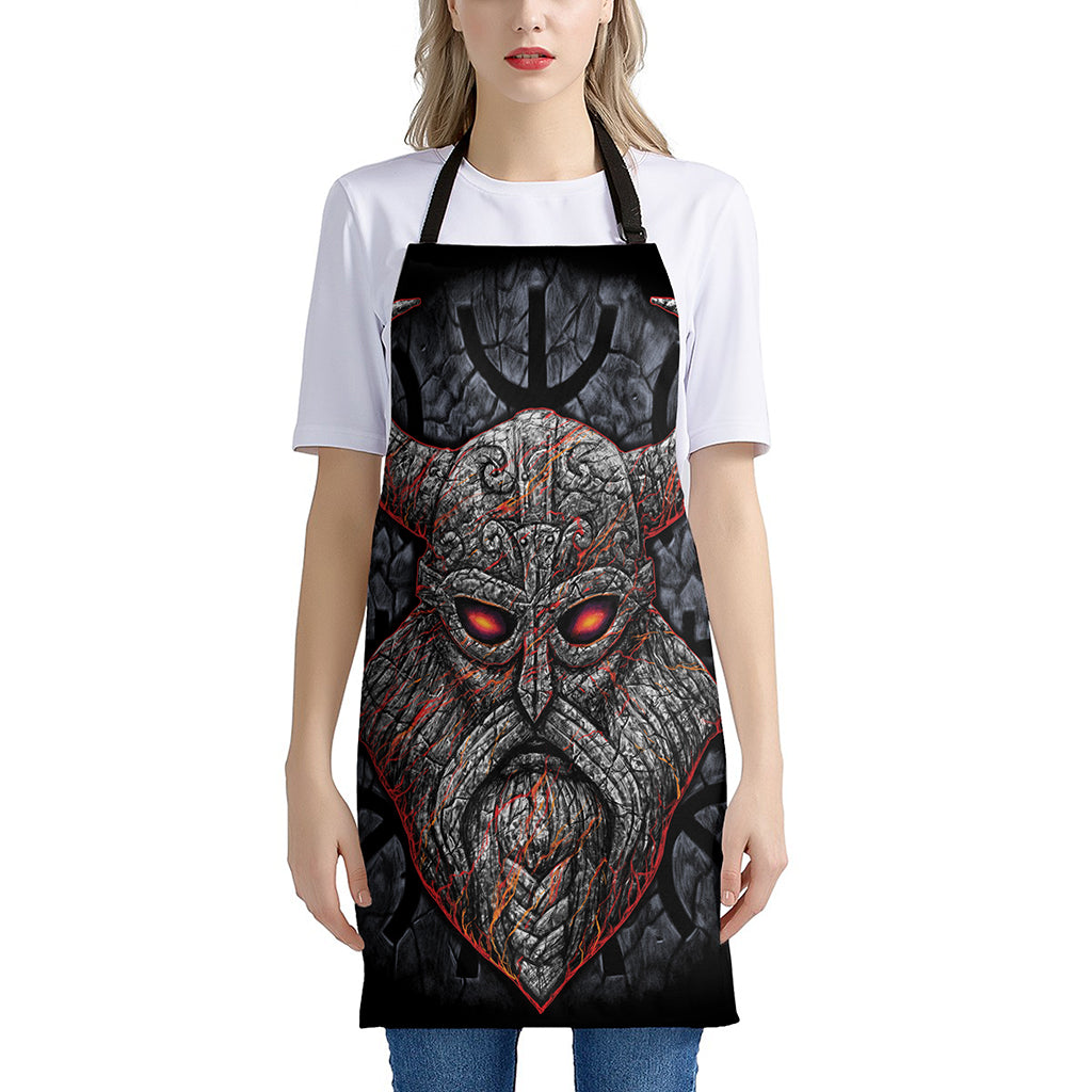 Ancient Viking Norse God Odin Print Apron