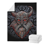 Ancient Viking Norse God Odin Print Blanket