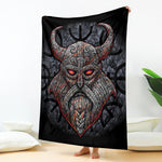 Ancient Viking Norse God Odin Print Blanket
