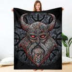 Ancient Viking Norse God Odin Print Blanket
