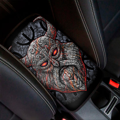 Ancient Viking Norse God Odin Print Car Center Console Cover
