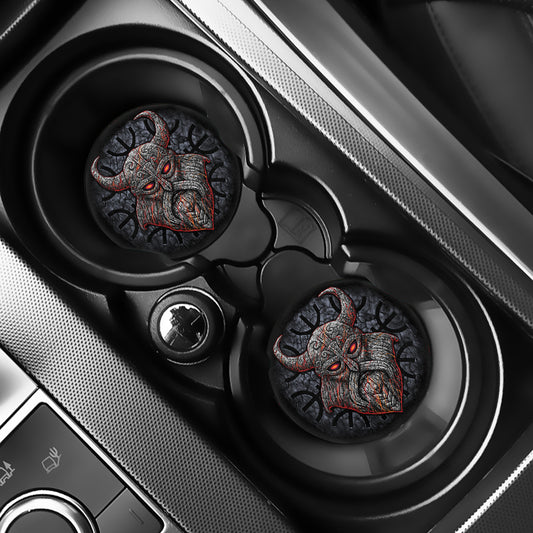 Ancient Viking Norse God Odin Print Car Coasters