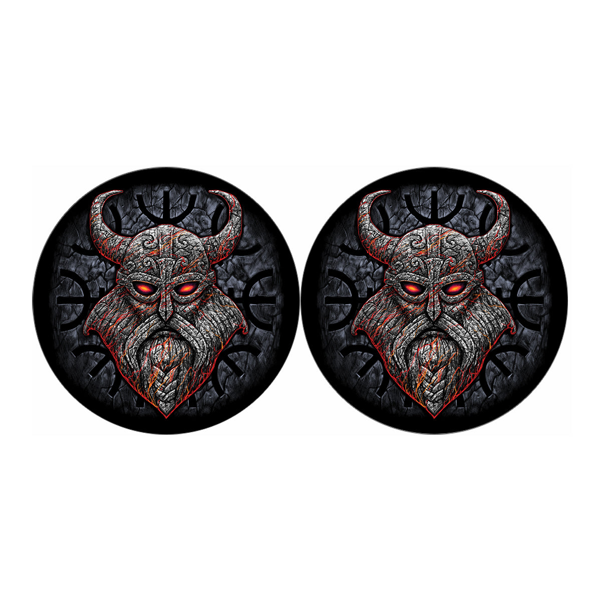 Ancient Viking Norse God Odin Print Car Coasters