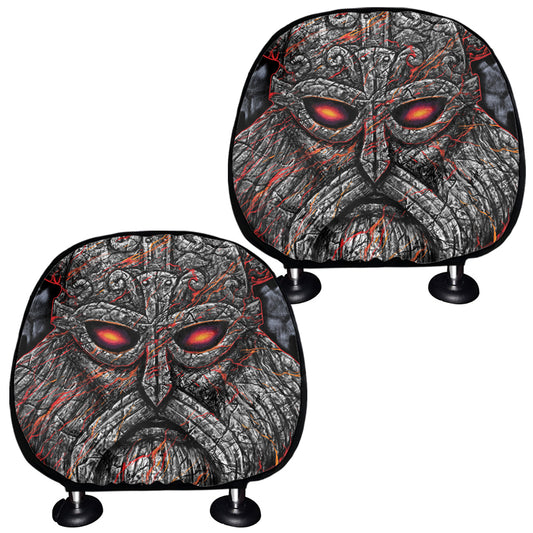 Ancient Viking Norse God Odin Print Car Headrest Covers