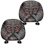 Ancient Viking Norse God Odin Print Car Headrest Covers
