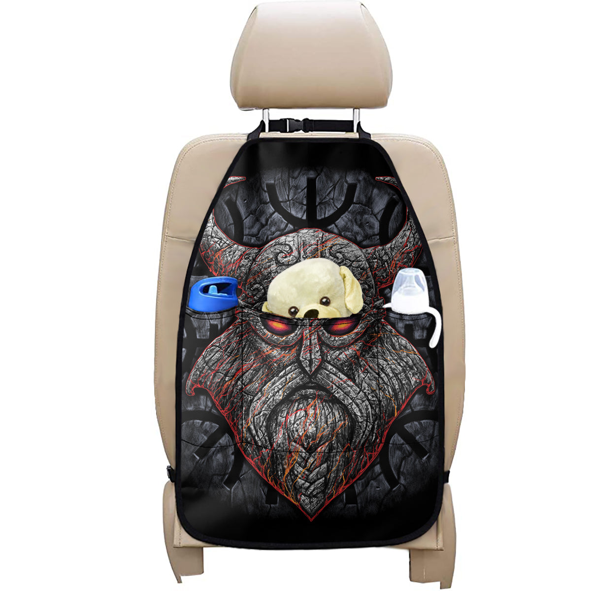 Ancient Viking Norse God Odin Print Car Seat Organizers