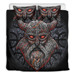 Ancient Viking Norse God Odin Print Duvet Cover Bedding Set
