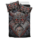 Ancient Viking Norse God Odin Print Duvet Cover Bedding Set