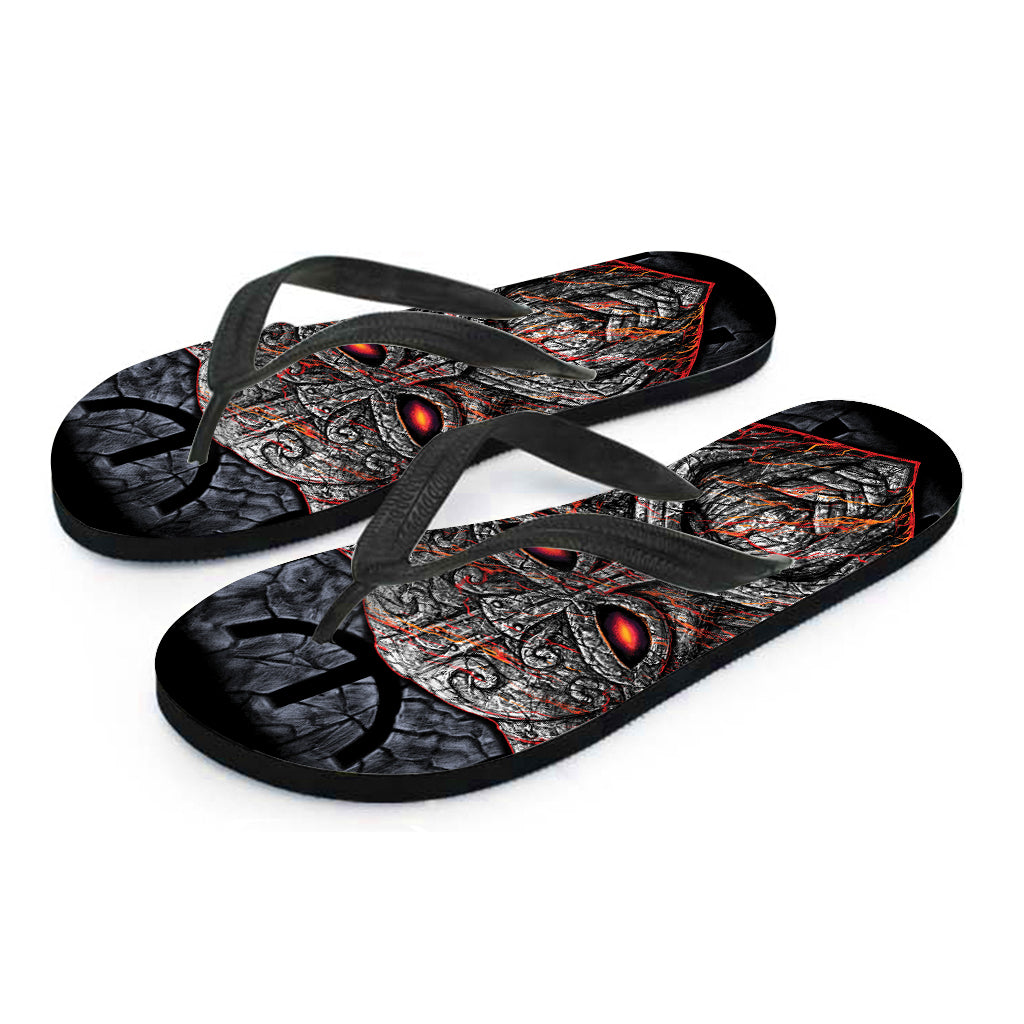 Ancient Viking Norse God Odin Print Flip Flops