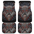 Ancient Viking Norse God Odin Print Front and Back Car Floor Mats