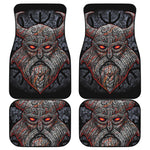 Ancient Viking Norse God Odin Print Front and Back Car Floor Mats