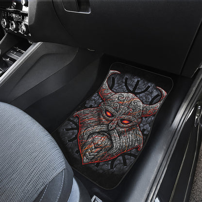 Ancient Viking Norse God Odin Print Front Car Floor Mats