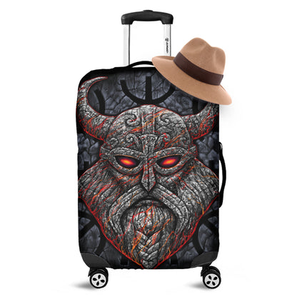 Ancient Viking Norse God Odin Print Luggage Cover