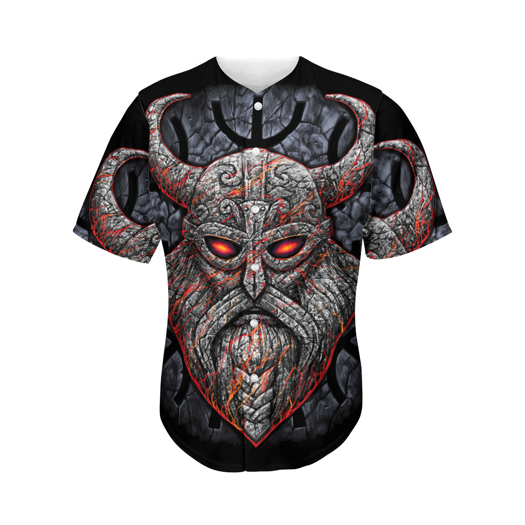 Ancient Viking Norse God Odin Print Men's Baseball Jersey