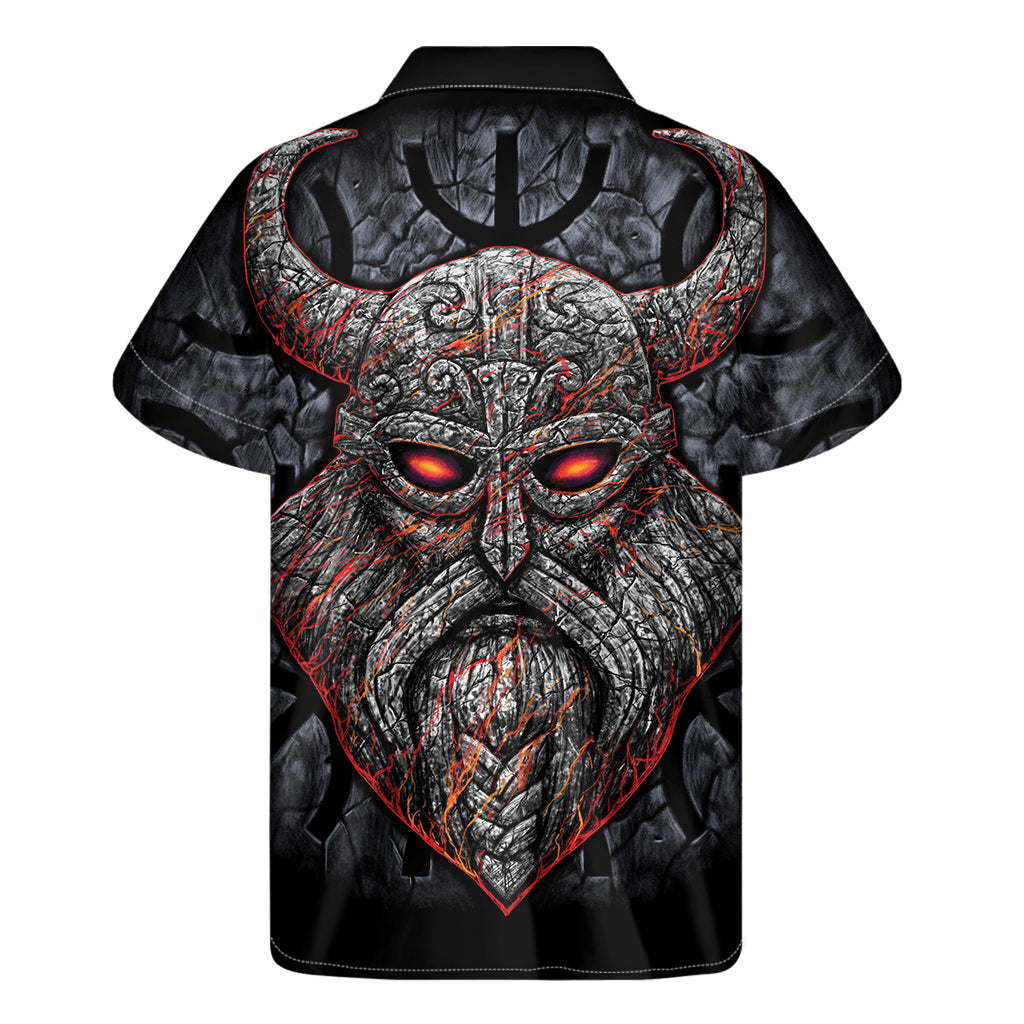 Ancient Viking Norse God Odin Print Men's Short Sleeve Shirt