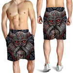 Ancient Viking Norse God Odin Print Men's Shorts