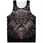 Ancient Viking Norse God Odin Print Men's Tank Top
