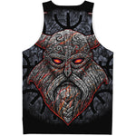 Ancient Viking Norse God Odin Print Men's Tank Top