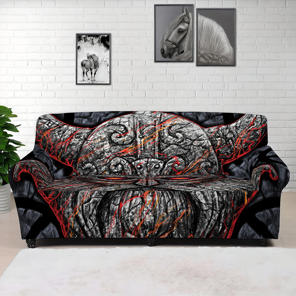 Ancient Viking Norse God Odin Print Sofa Cover