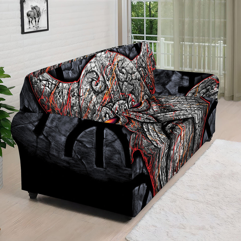 Ancient Viking Norse God Odin Print Sofa Cover