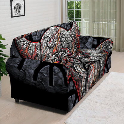 Ancient Viking Norse God Odin Print Sofa Cover