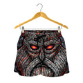 Ancient Viking Norse God Odin Print Women's Shorts