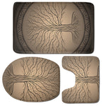Ancient Yggdrasil Tree Print 3 Piece Bath Mat Set