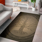 Ancient Yggdrasil Tree Print Area Rug