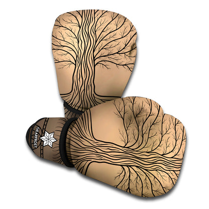 Ancient Yggdrasil Tree Print Boxing Gloves