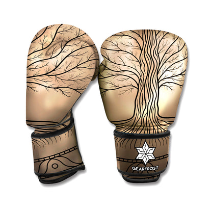 Ancient Yggdrasil Tree Print Boxing Gloves