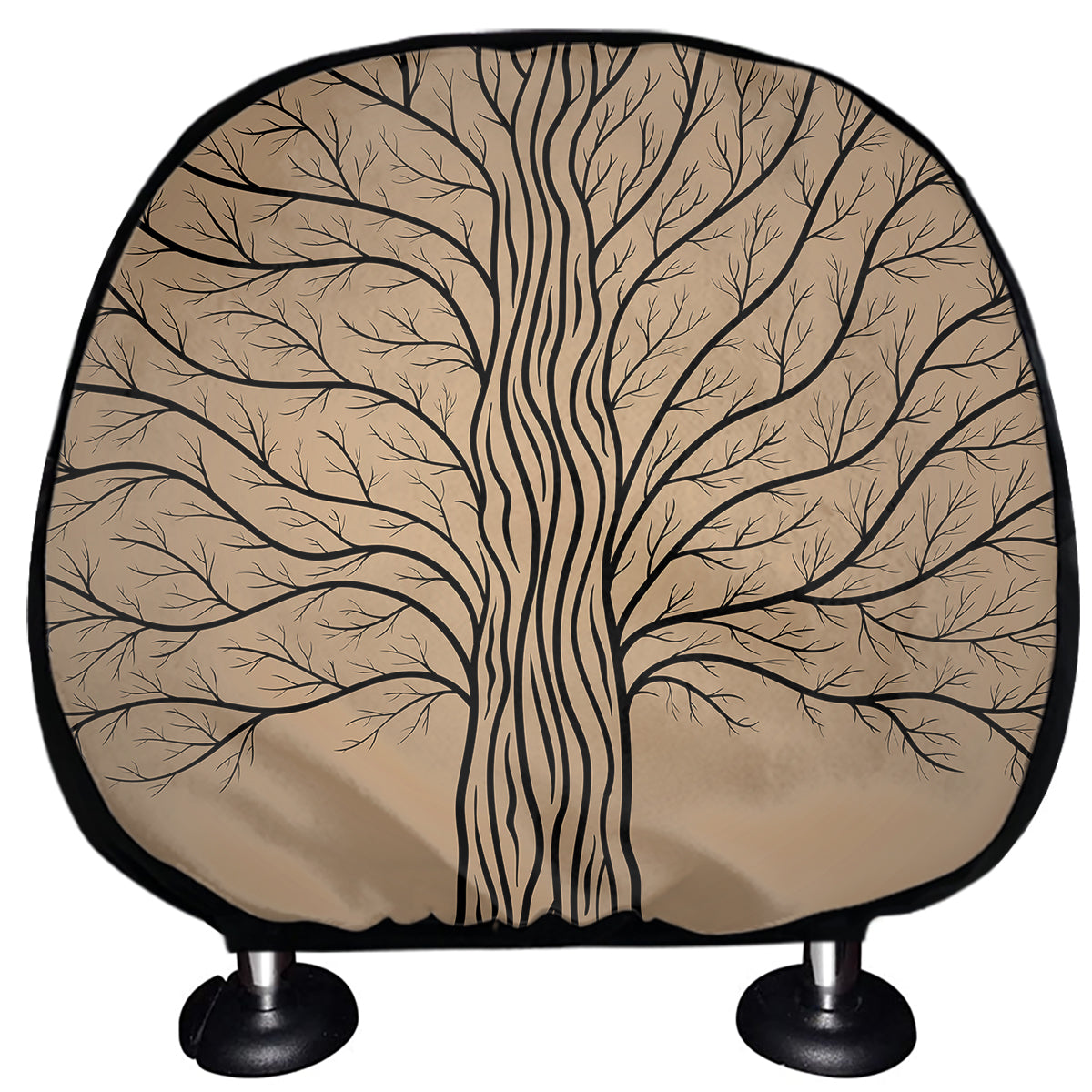 Ancient Yggdrasil Tree Print Car Headrest Covers