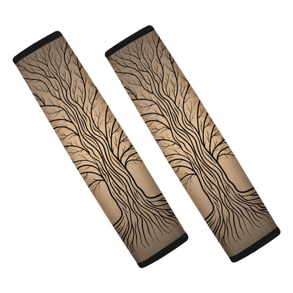 Ancient Yggdrasil Tree Print Car Seat Belt Covers