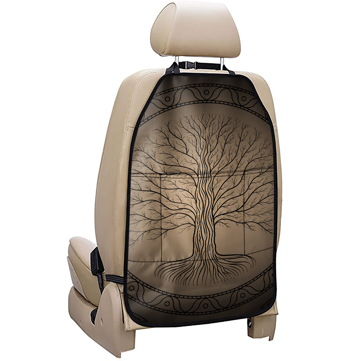 Ancient Yggdrasil Tree Print Car Seat Organizers