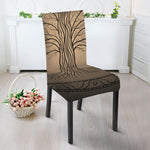 Ancient Yggdrasil Tree Print Dining Chair Slipcover