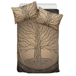 Ancient Yggdrasil Tree Print Duvet Cover Bedding Set