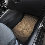 Ancient Yggdrasil Tree Print Front and Back Car Floor Mats