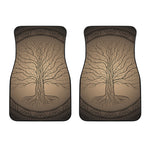 Ancient Yggdrasil Tree Print Front Car Floor Mats