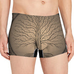 Ancient Yggdrasil Tree Print Men's Boxer Briefs