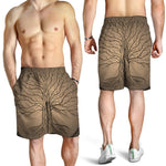 Ancient Yggdrasil Tree Print Men's Shorts