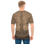 Ancient Yggdrasil Tree Print Men's T-Shirt