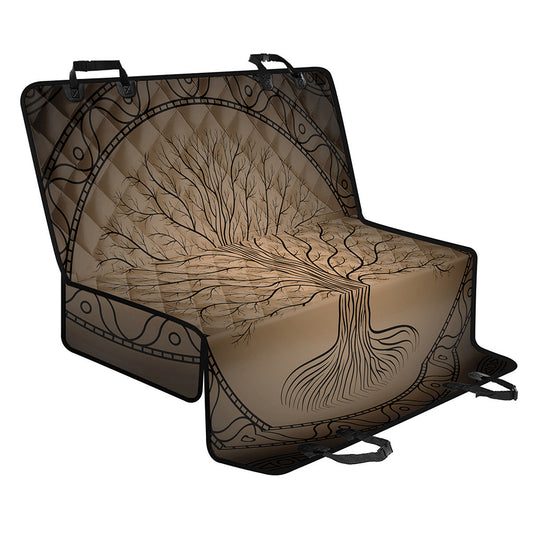 Ancient Yggdrasil Tree Print Pet Car Back Seat Cover